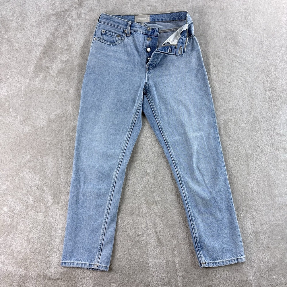 Everlane The Cheeky Jeans Womens Size 26x26 Light Blue Button Fly High‎ Rise
